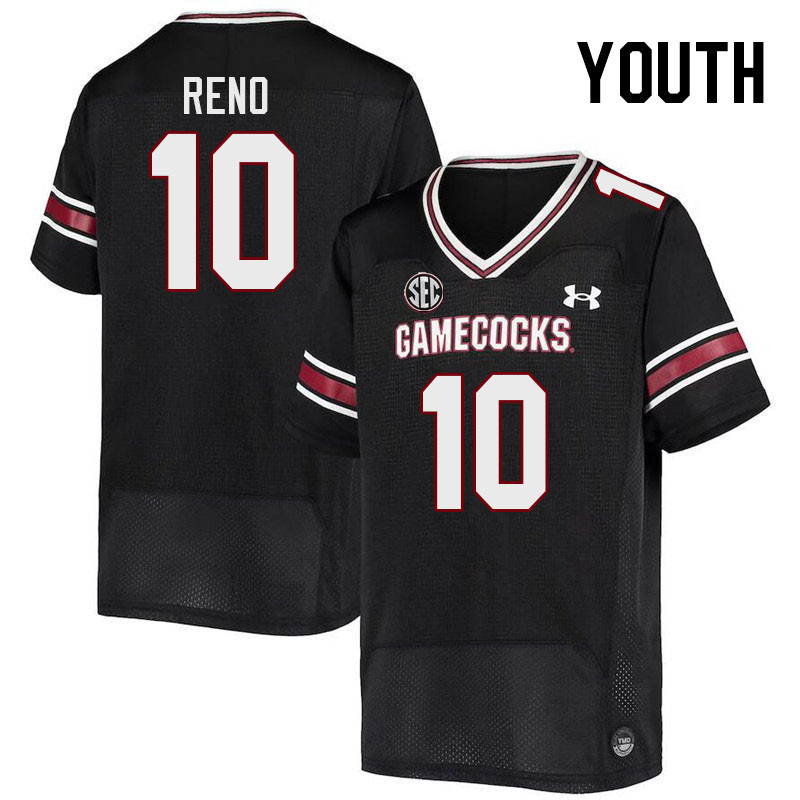 Youth #10 Dante Reno South Carolina Gamecocks College Football Jerseys Stitched-Black